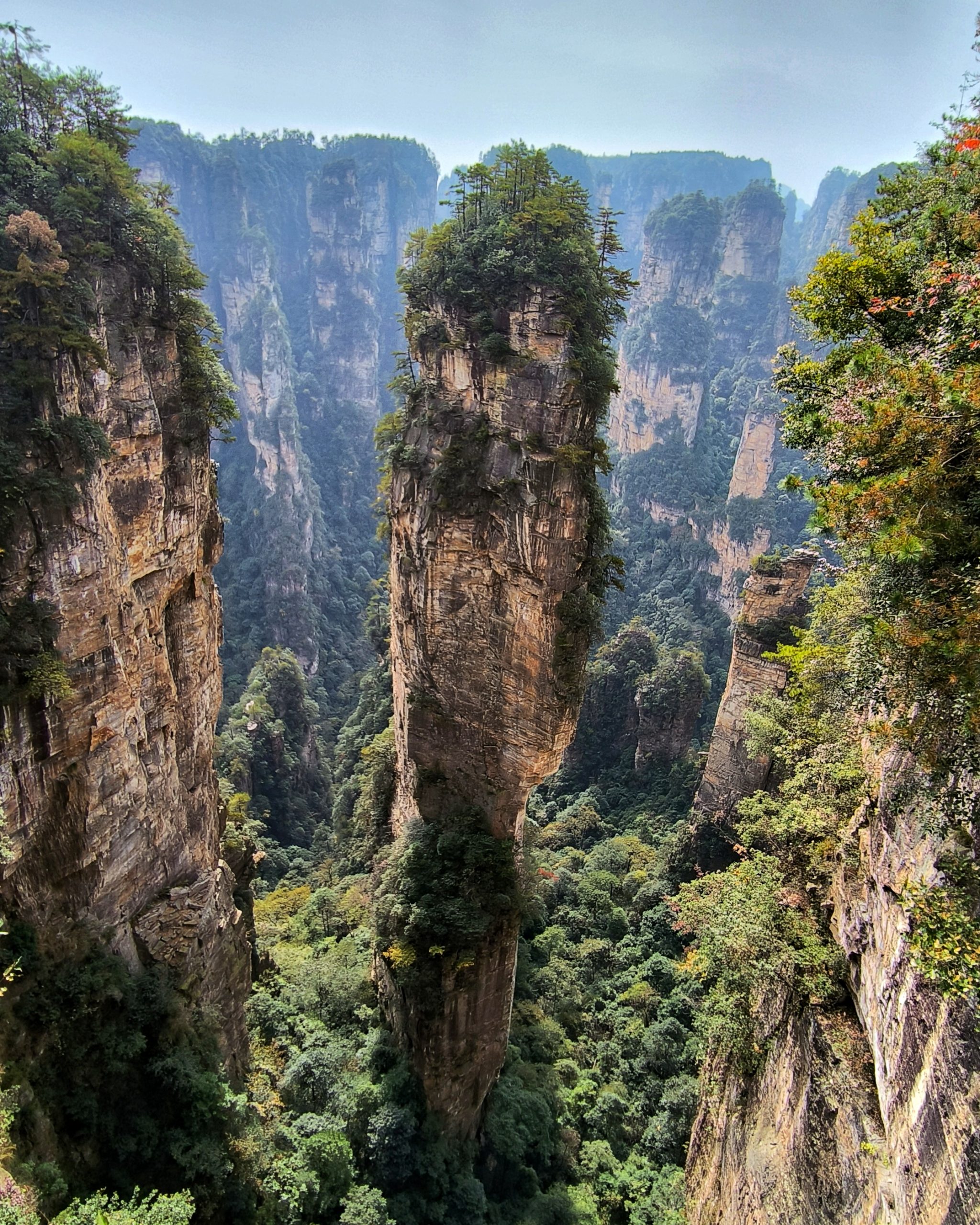 Montaña Aleluya - Parque de Avatar (Zhangjiajie) Montaña de Aleluya en Zhangjiajie, China. A esta montaña también se conoce como la Montaña de Avatar y este parque es el que inspiró a James Cameron para hacer la película.